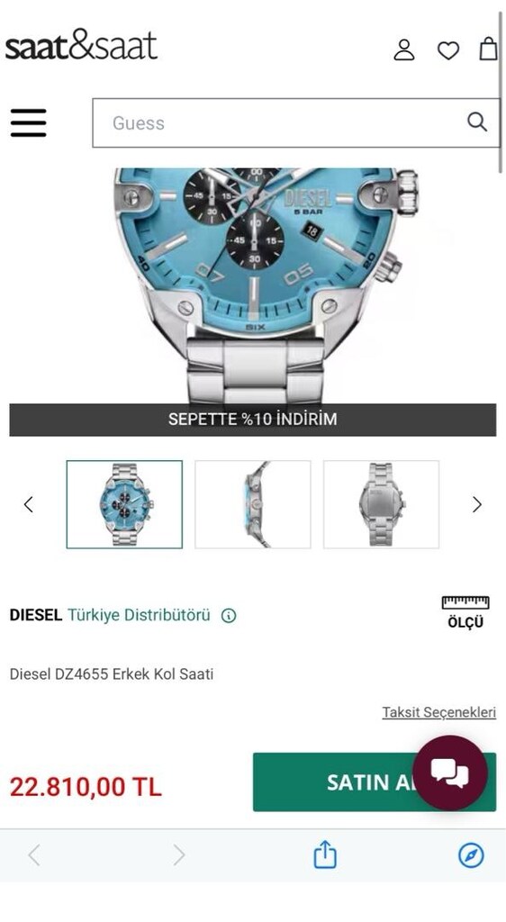 Diesel Dz4655 Erkek kol saati - 2