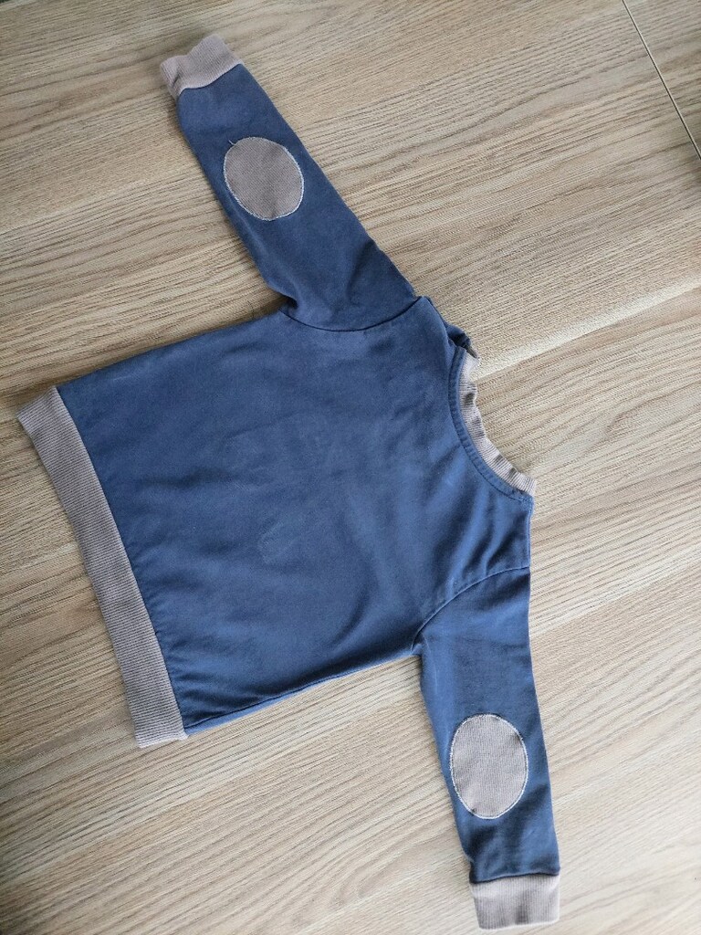 Panço yazı desen yama detaylı sweatshirt - 4