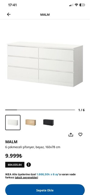 Ikea Şifonyer