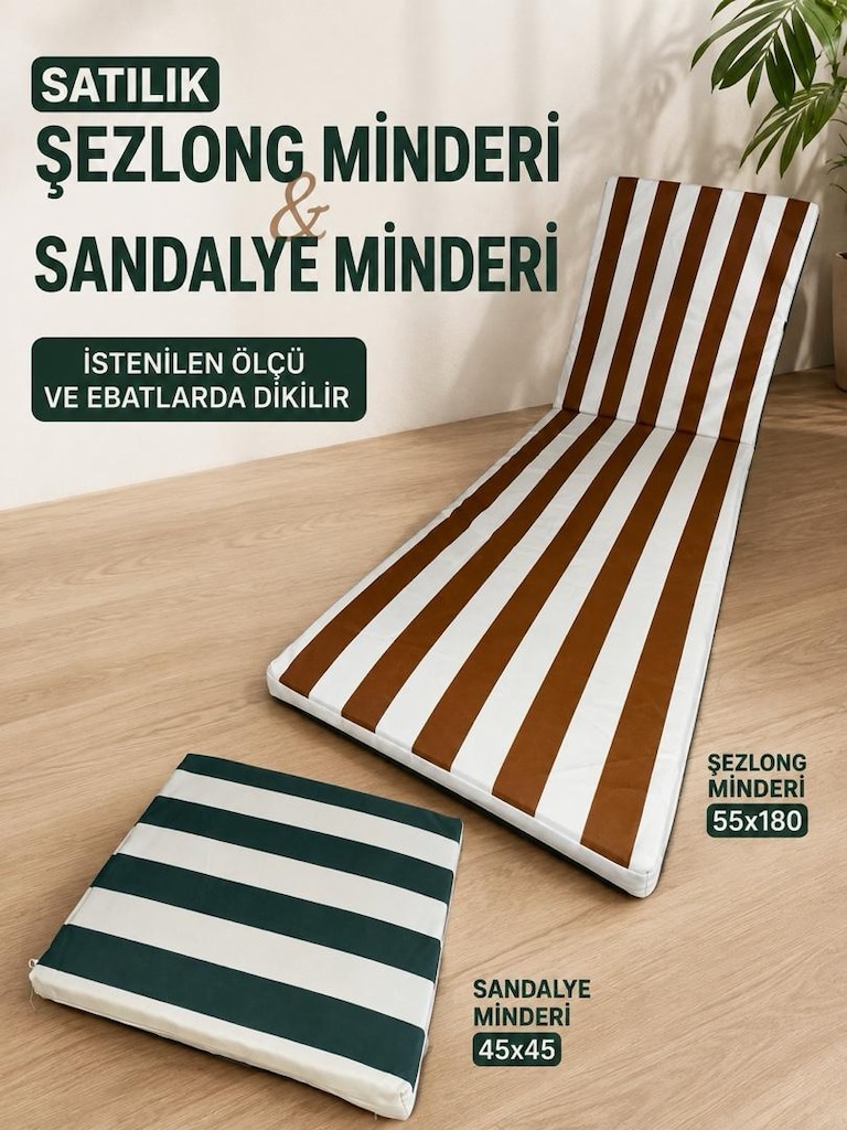 ÜRETİCİDEN ŞEZLONG SANDALYE MİNDERİ