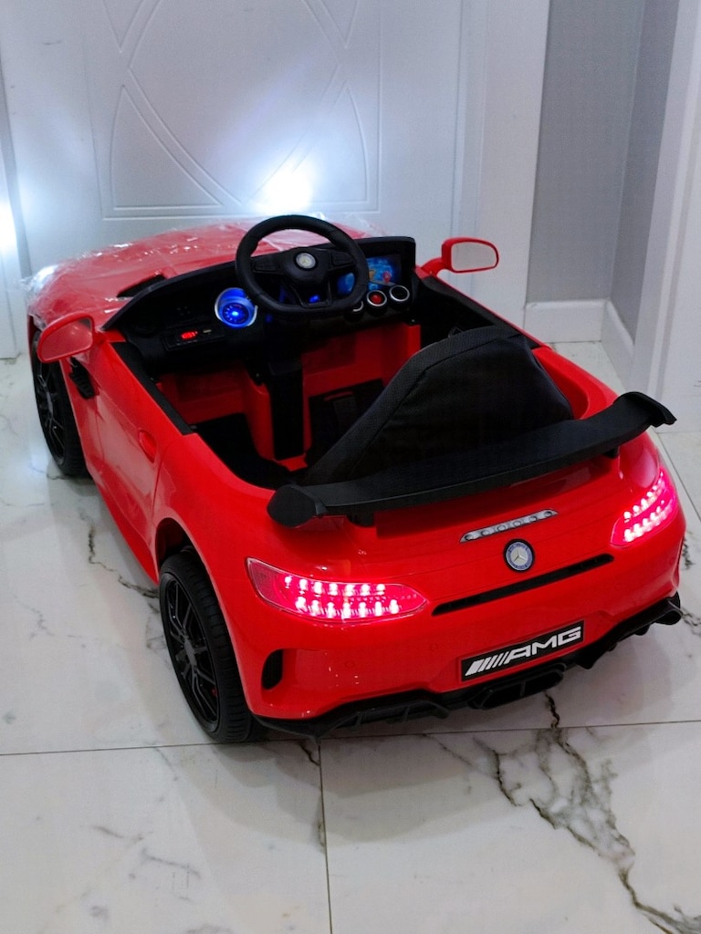SIFIR 2 YIL GARANTİLİ MERCEDES KUMANDALI 12VOLT ÇİFT MOTOR AKÜLÜ ARABA - 6