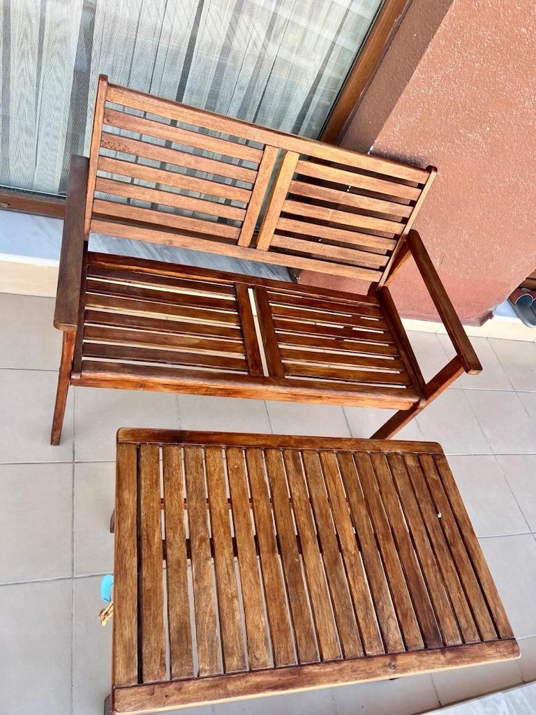 BAHÇE BALKON OTURMA GRUBU TAKIMI AHŞAP - 3