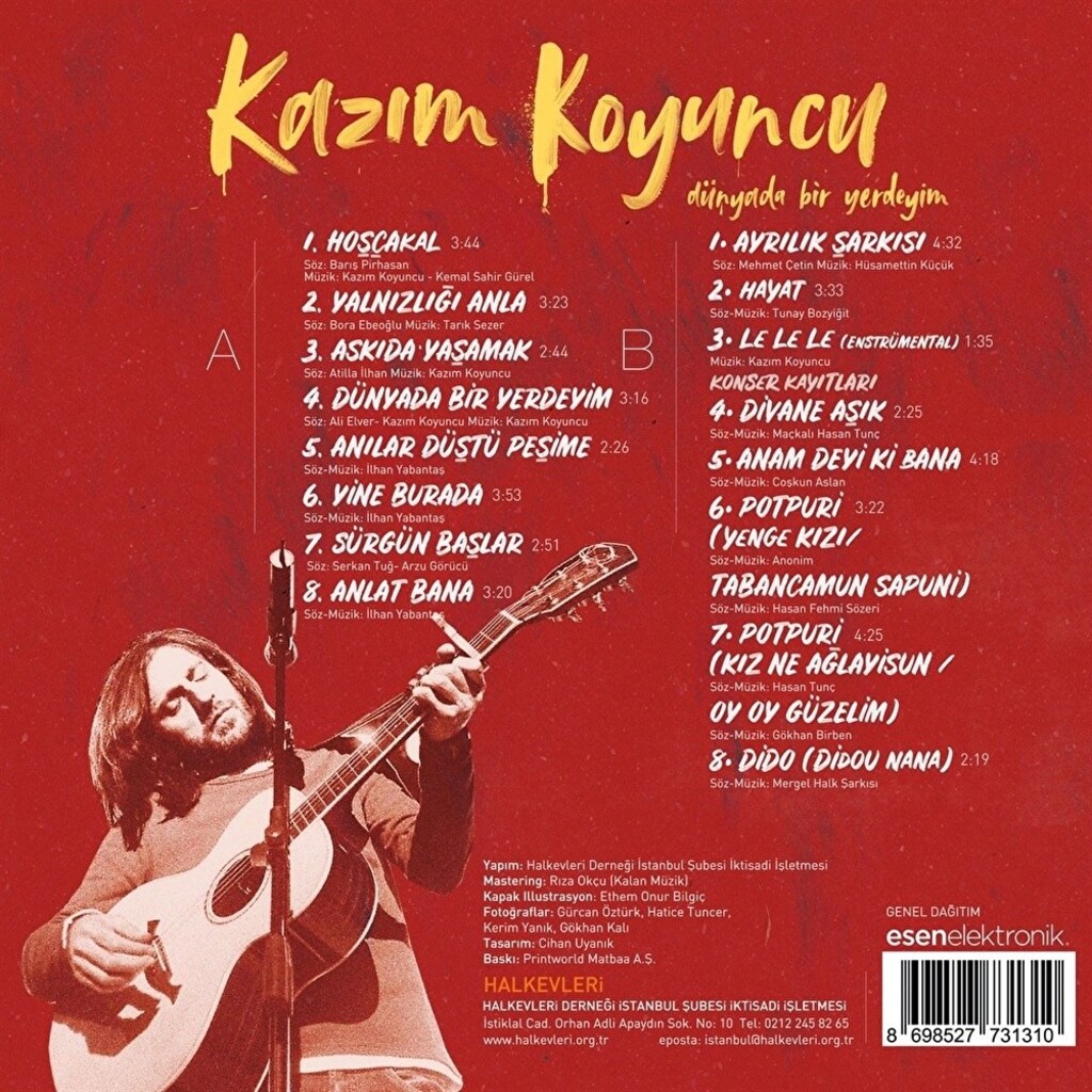 Kazım Koyuncu dünyada bir yerdeyim CD albüm - 5