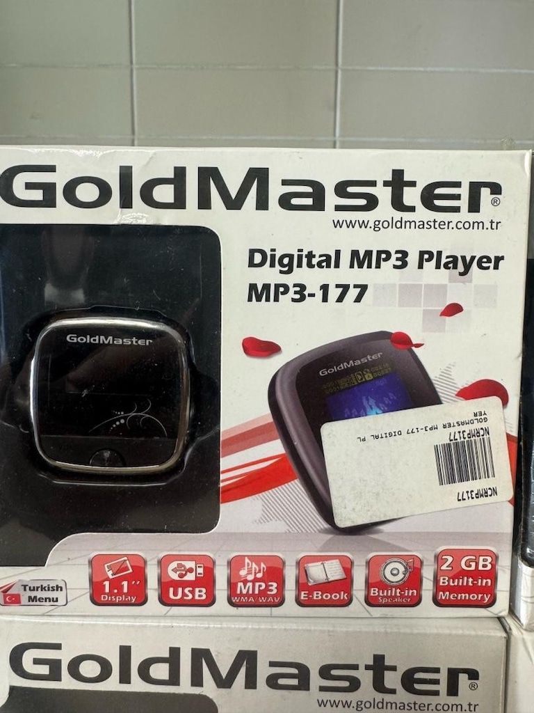 Sıfır Kutusunda GoldMaster MP3-177 Dijital MP3 Çalar - 2 GB - 2