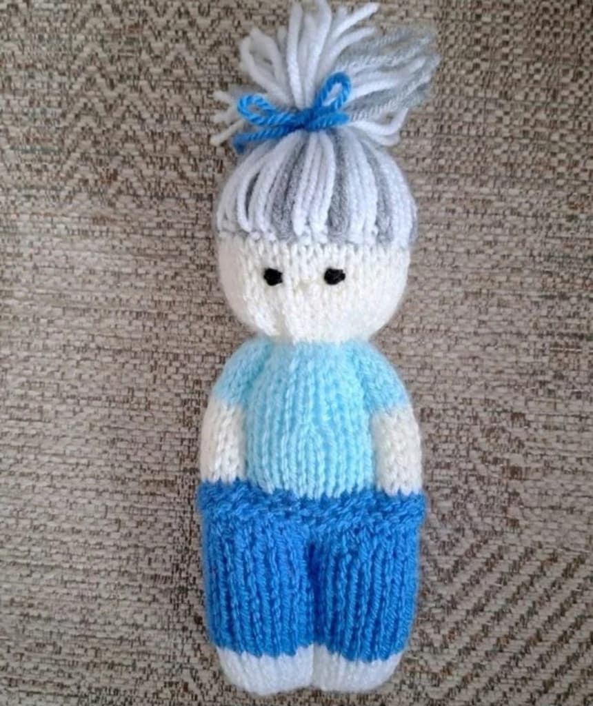 Örme bebek oyuncaklar peluş bebekler - 4