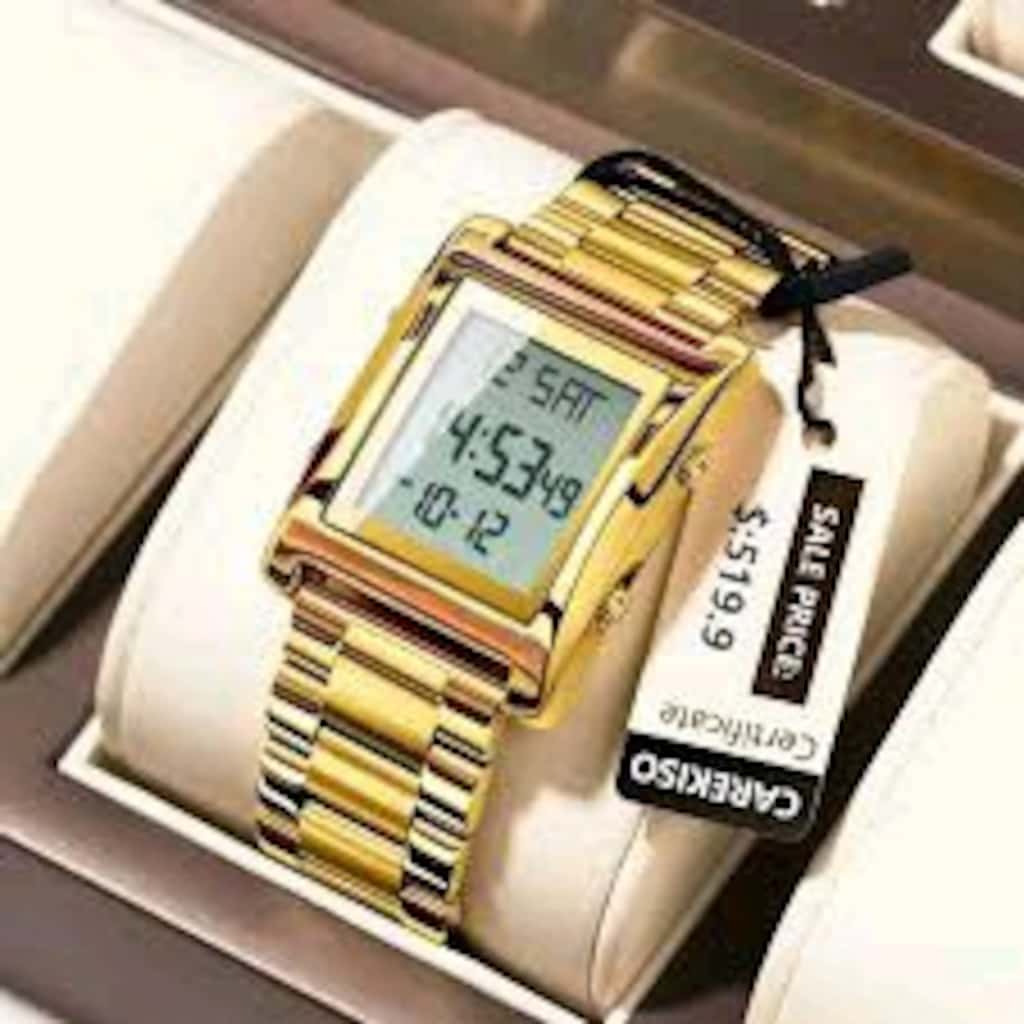 Led dijital gold saat orjinal