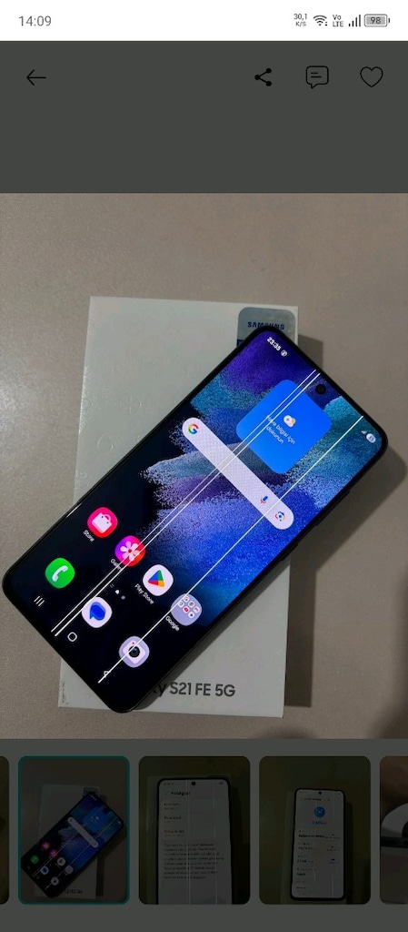 Samsung S21 FE 5G Orijinal Çıkma Ekran - 3