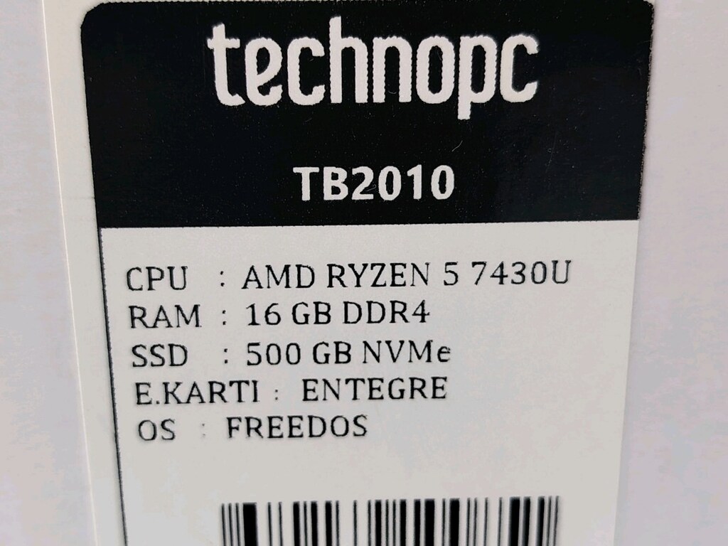 SIFIR KUTULU GARANTİLİ RYZEN 5 7430U 16GB RAM 512GB SSD - 5
