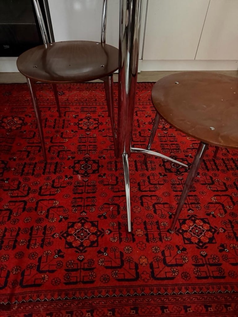 Masif Görünümlü Ahşap Yemek Masası ve 4 Sandalye - 5