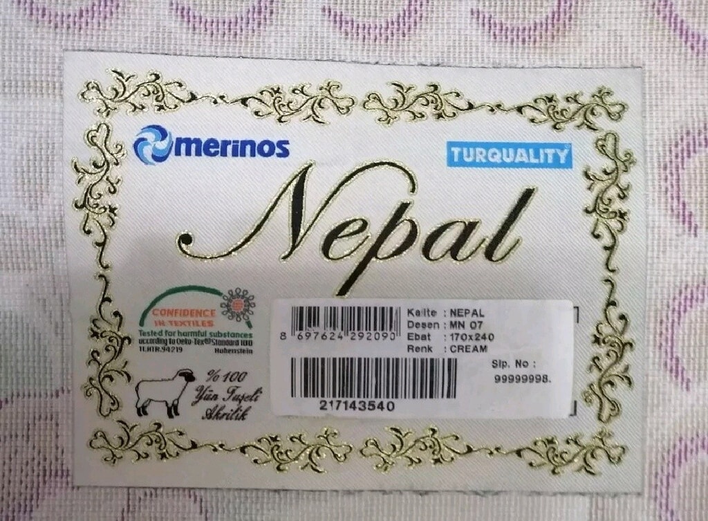 Merinos Nepal 170*240 Yün Halı - 3