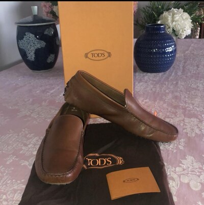 TOD’S deri kahve loafer ayakkabı