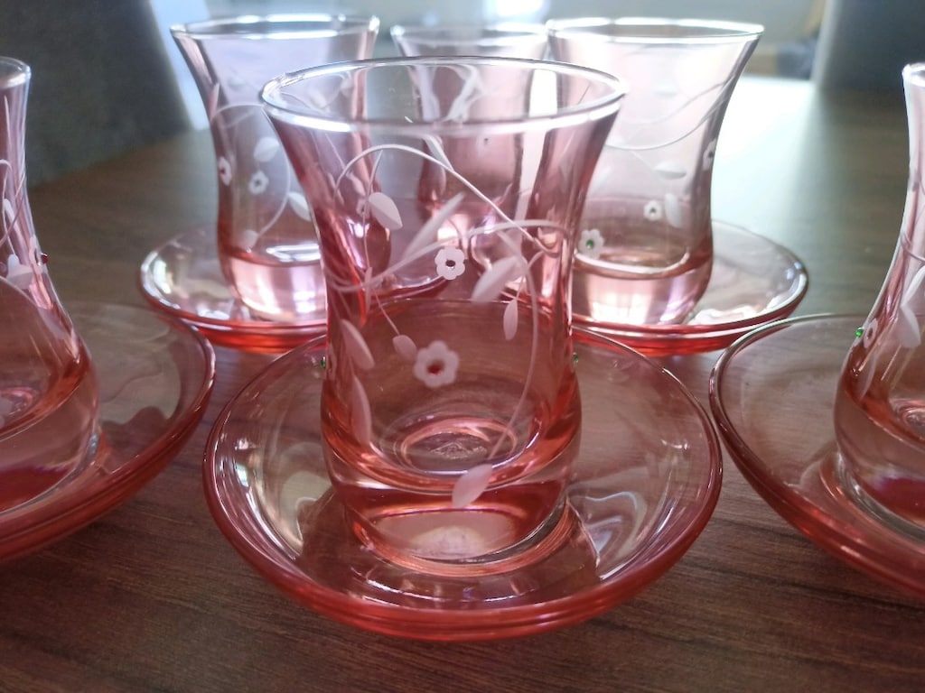 36 PARCA VİNTAGE DECORİUM BARDAK SETİ - 10