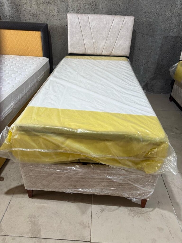 sıfır lüks tek kişilik baza başlık yatak - 3