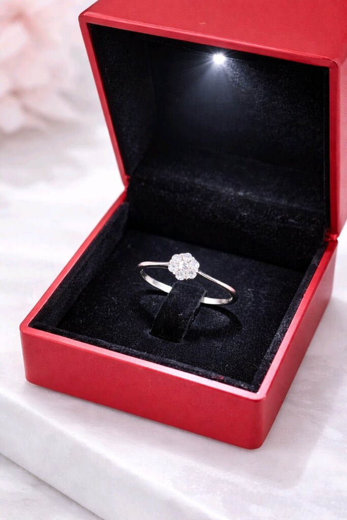 Zen Pırlanta Reina 0.18 Ct Pırlanta Yüzük Sertifikalı + Işıklı Kutu - 2