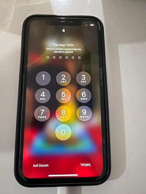 iphone 11, black, 64gb kutulu kılıflı