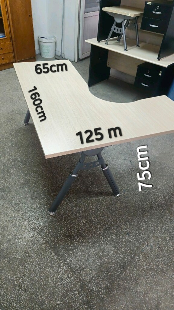 Ofis masası L masa metal ayaklı - 2