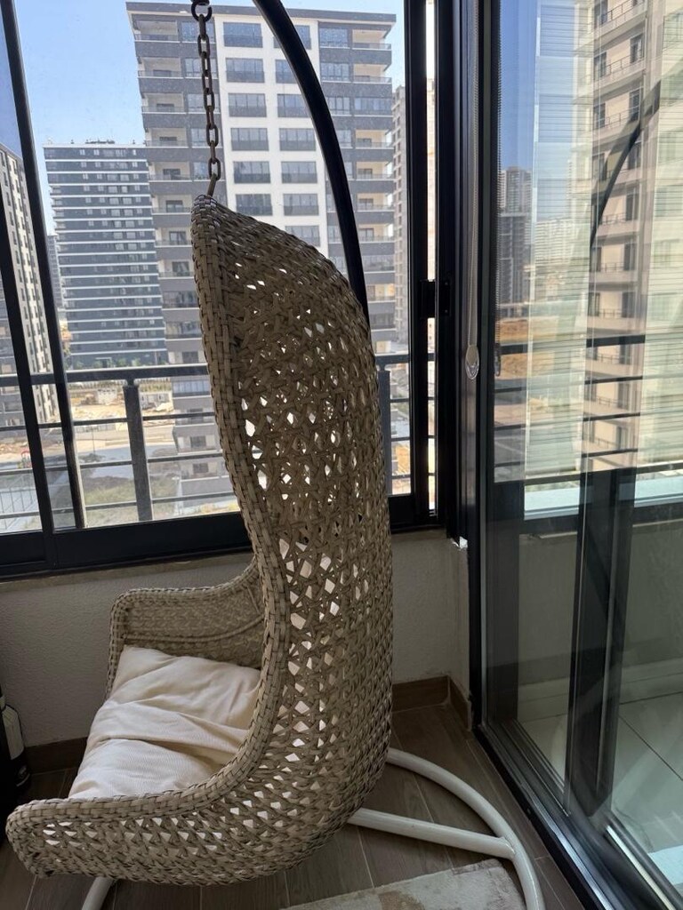 XXL Rattan Balkon Bahçe Salıncağı 150+ Kg Taşıma Kapasiteli - 3