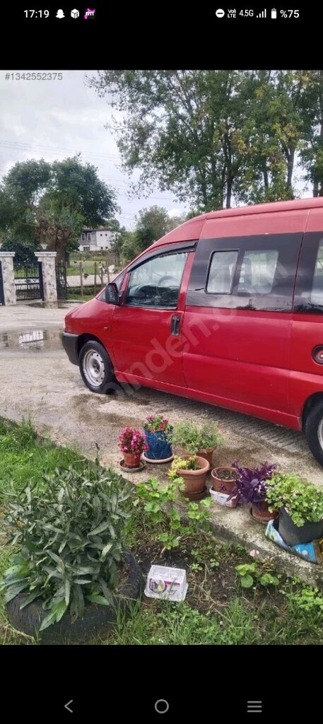 Fiat scudo 1.9 D 7+1 otomobil ruhsat 2001 model dolmuş çıkması - 8