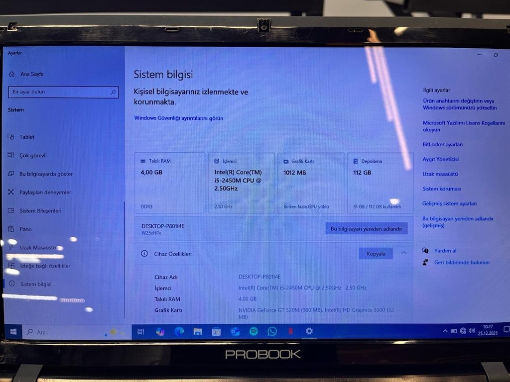 Probook E255HP i5 2450 laptop - 3