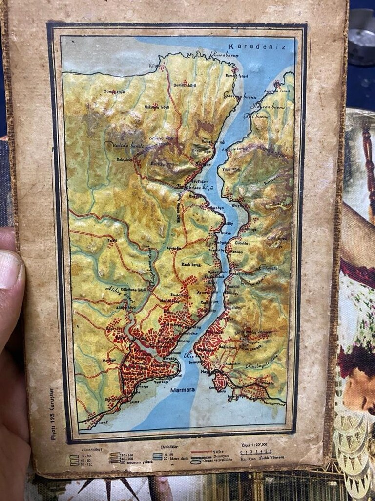 Antika Sadık Yöntem İstanbul Kabartma Harita - 8