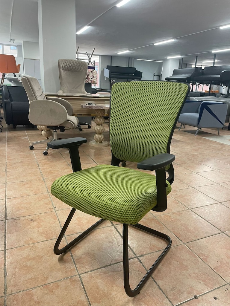 KLAS OFİS ÜSKÜDAR ÇELİKEL YEŞİL RENK BEKLEME KOLTUĞU SIFIR ÜRÜN - 3