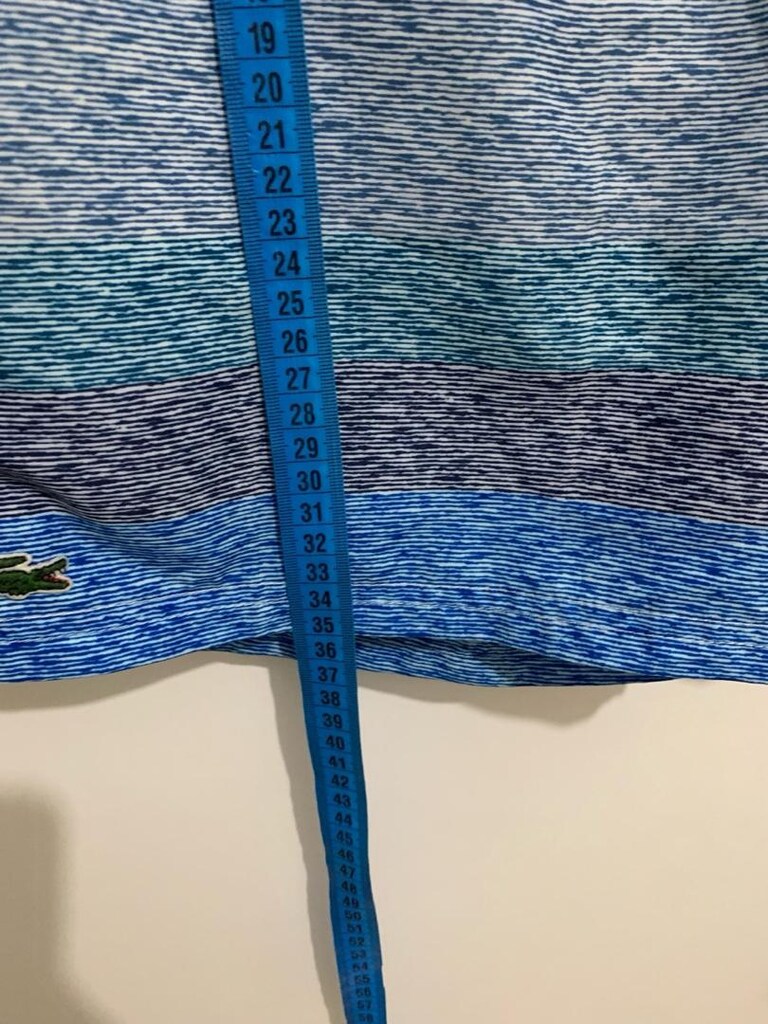 Orijinal Lacoste M-L Mavi deniz Şortu - 6