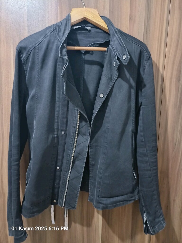 zara marka erkek kot çeket - 2