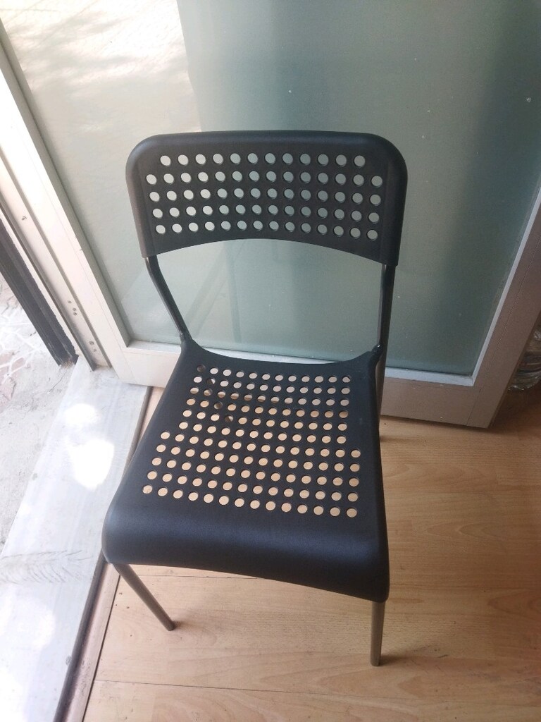 Ikea plastik sandalye siyah - 2