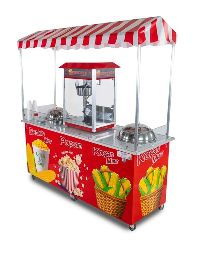 Elektrikli Popcorn Mısır Patlatma, Koçan Mısır ve Bardakta Mısır - 3