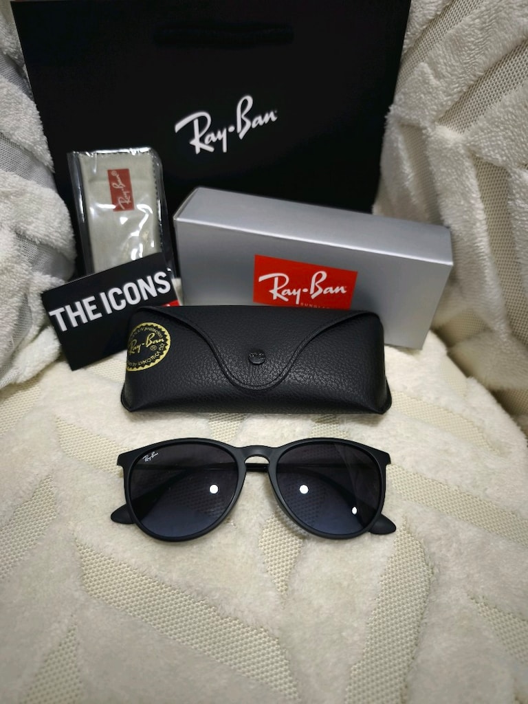 Ray-Ban 4171 Erıca Siyah Oval Güneş Gözlüğü - 5