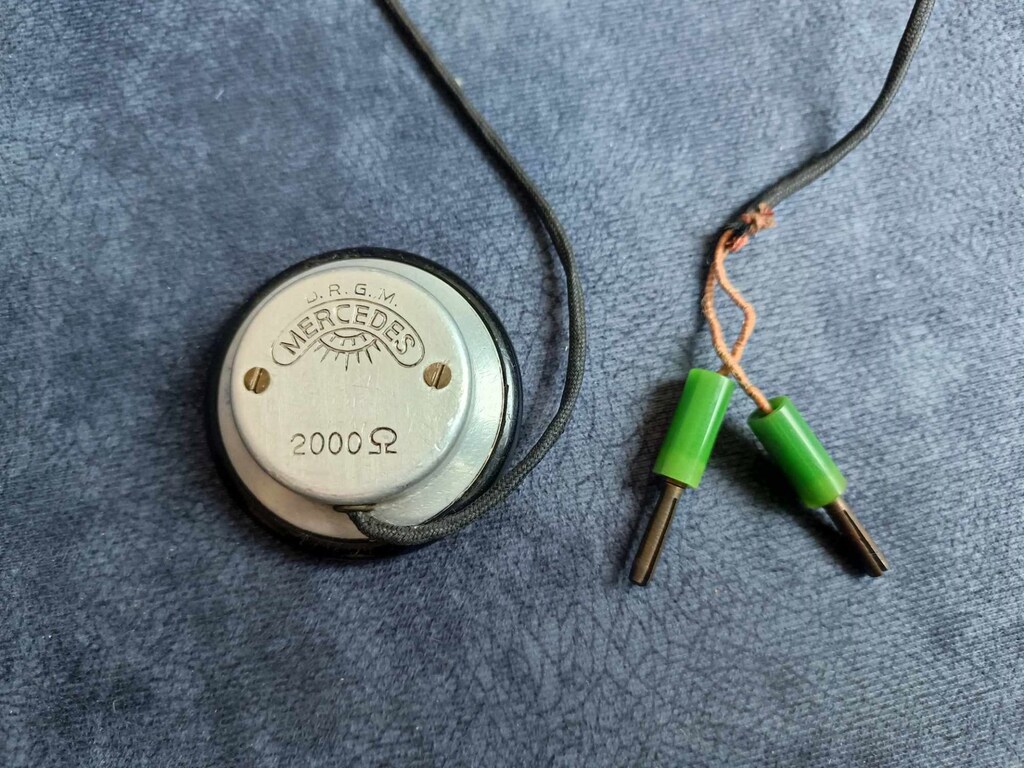 D.R.G.M. Mercedes 2000 Ohm Vintage Steteskop Tipi Kulaklık - 4