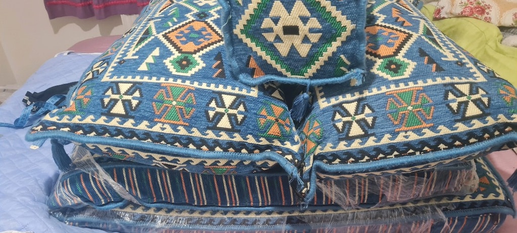 4 adet şark köşesi mavi - 6