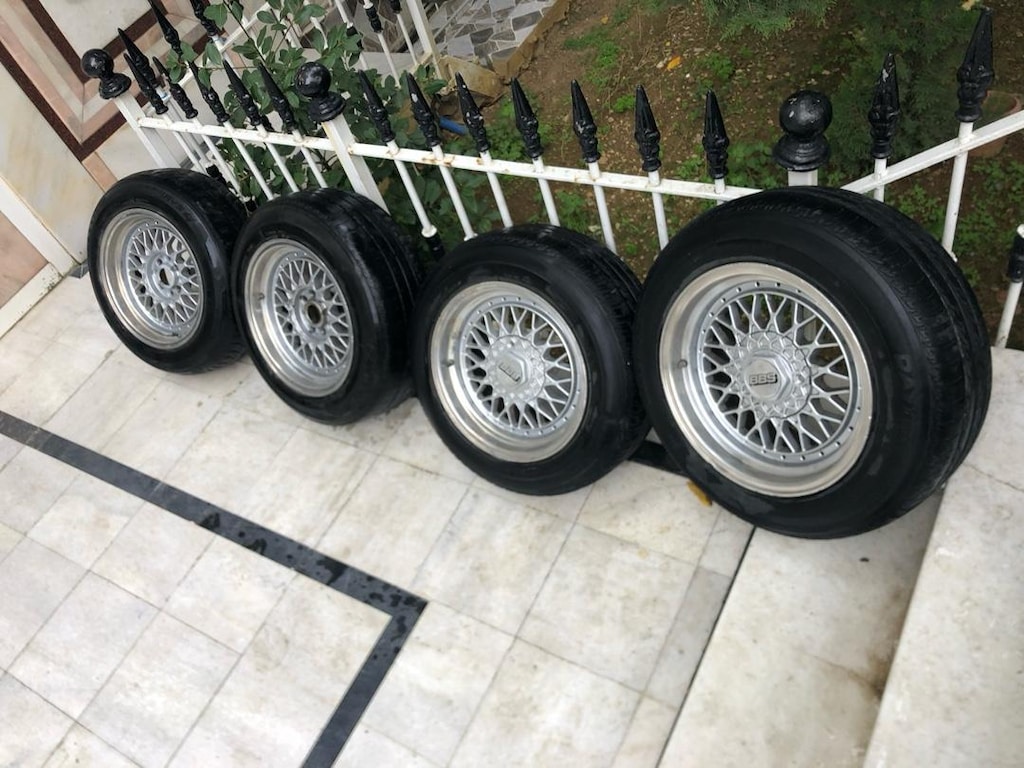 BBS RS 1.ÇELİKJANT DAYTONE LASTİK TAKIMI 195.65.15..4X100 4X108 BİJON - 9
