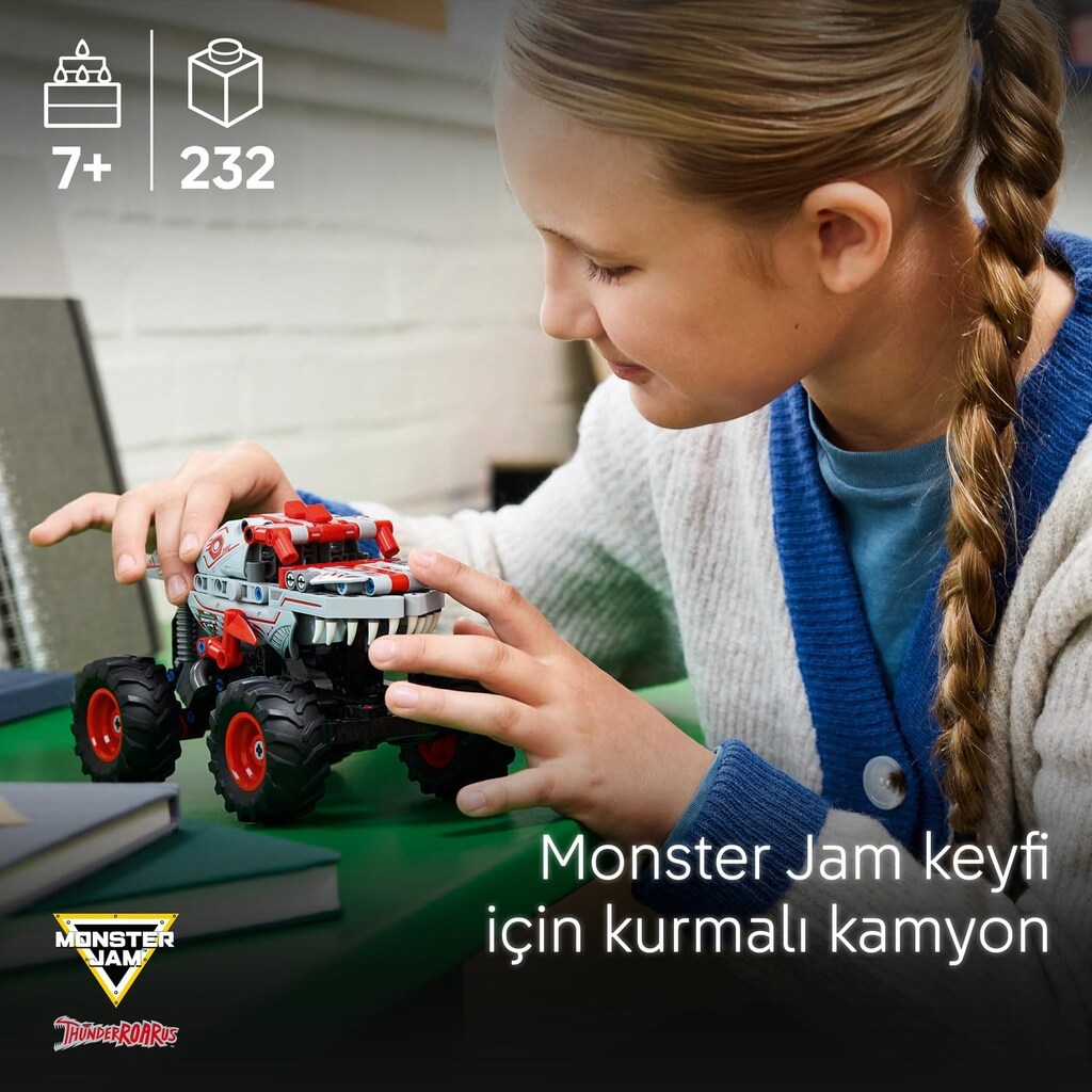 LEGO Technic Monster Jam ThunderROARu Çek-Bırak Oyuncak Kamyon 42200 - 3