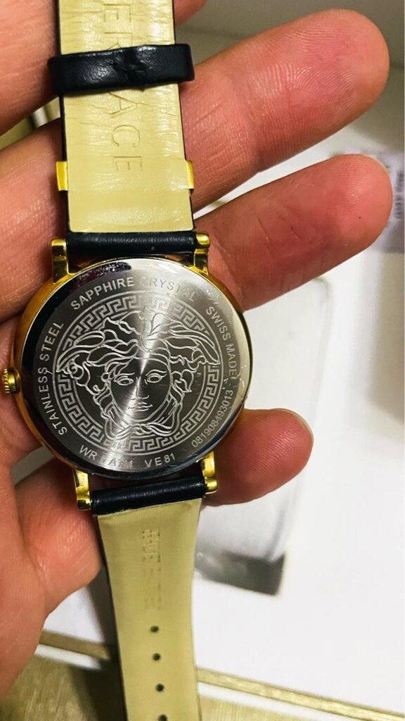 Kutulu Belgeli orjinal Versace bayan saat - 5