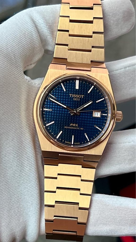 Tissot PRX Powermatic 80 Lacivert Rose Gold - 2