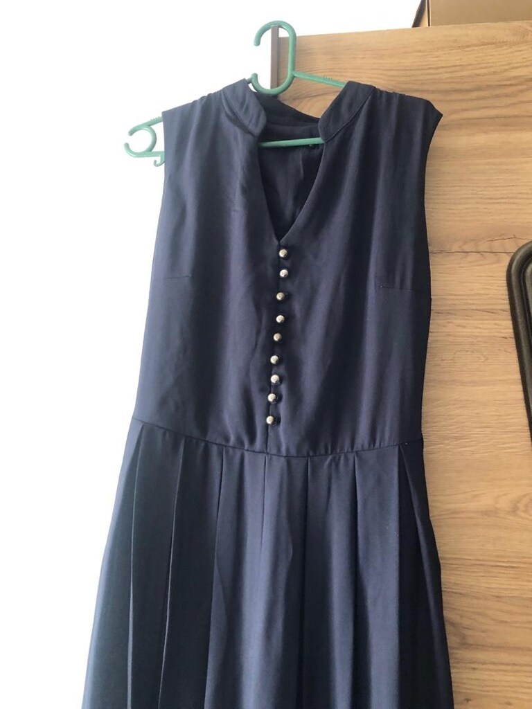 40 beden uzun elbise pileli - 2