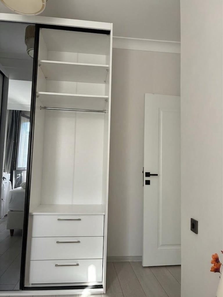 Modern L Tipi Gardırop – Aynalı Sürgü Kapak – Özel İmalat - 3