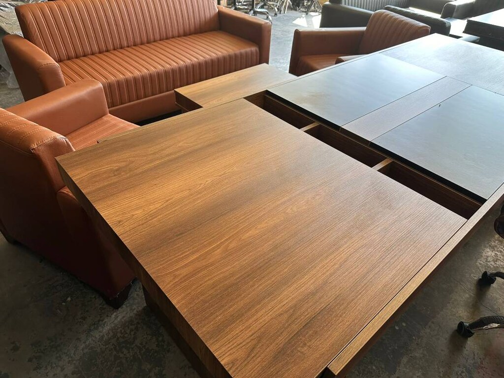 NET OFİS MOBİLYALARI MAKAM TAKIMI KOLTUKLAR DAHİL 9 PARÇA 220CM - 9