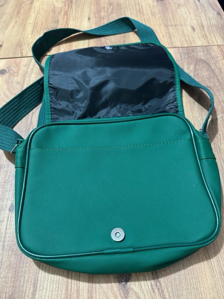 Lacoste Yeşil Omuz / Postacı Çantası Zümrüt Yeşil Önü kapaklı, - 5