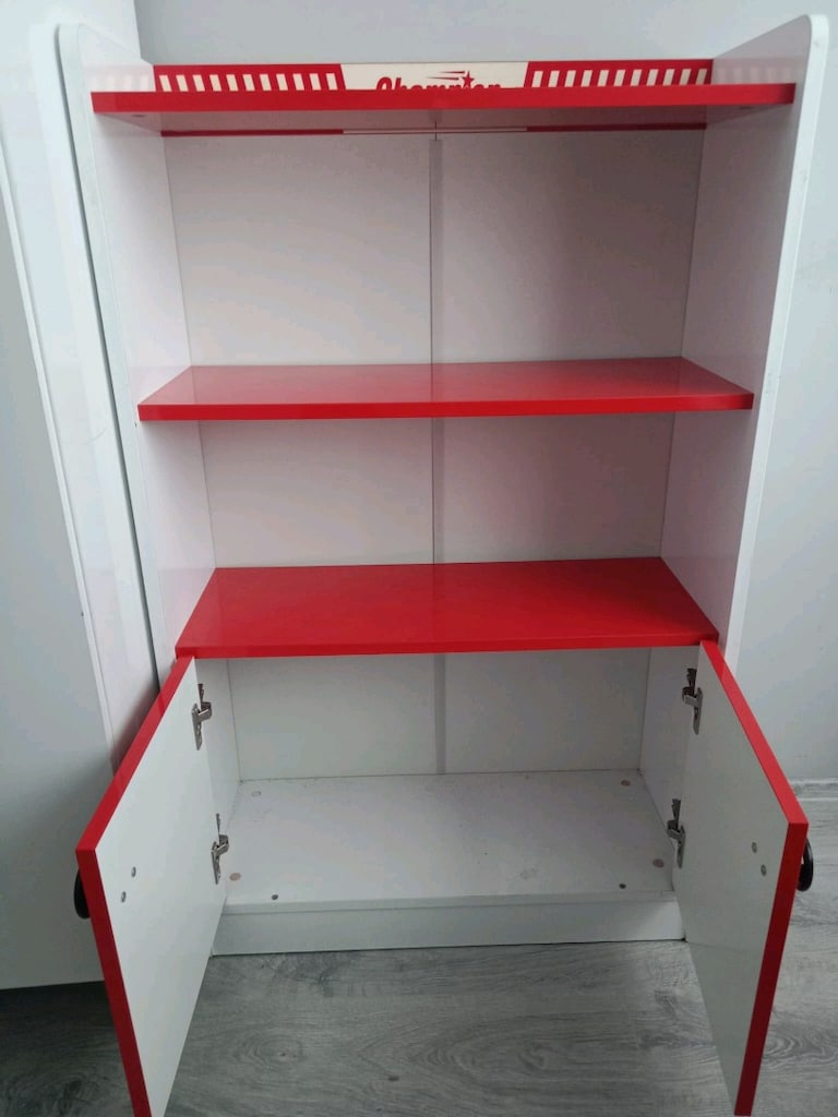 çilek mobilya arabalı yatak ve kitaplık - 5