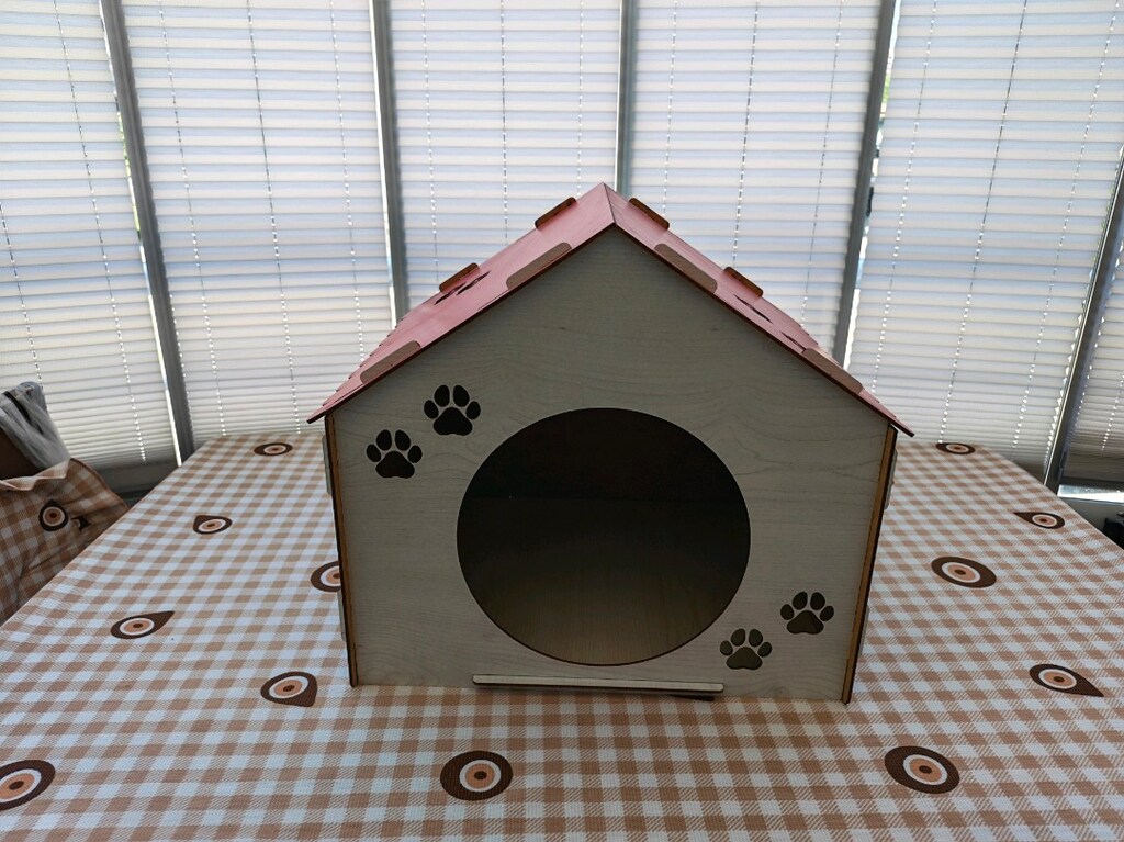 AHŞAP KEDİ EVİ - 2