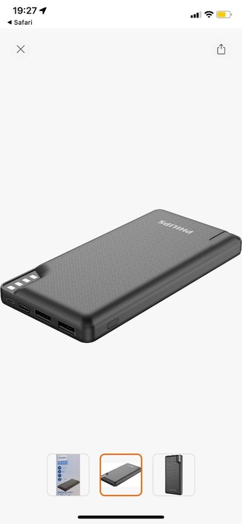 KAPALI KUTU~Philips USB power bank 10.000 mAh 2 USB șarj bağlantılı - 4
