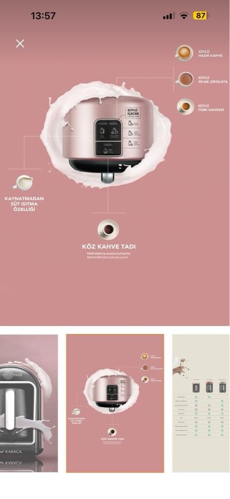 yeni etiketli Karaca kahve makinası - 5