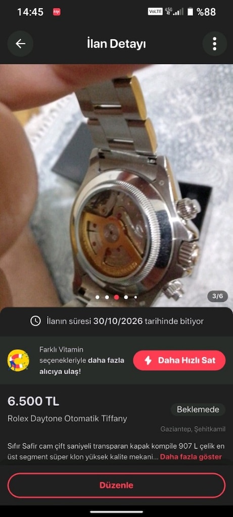 Rolex Daytone Otomatik - 3