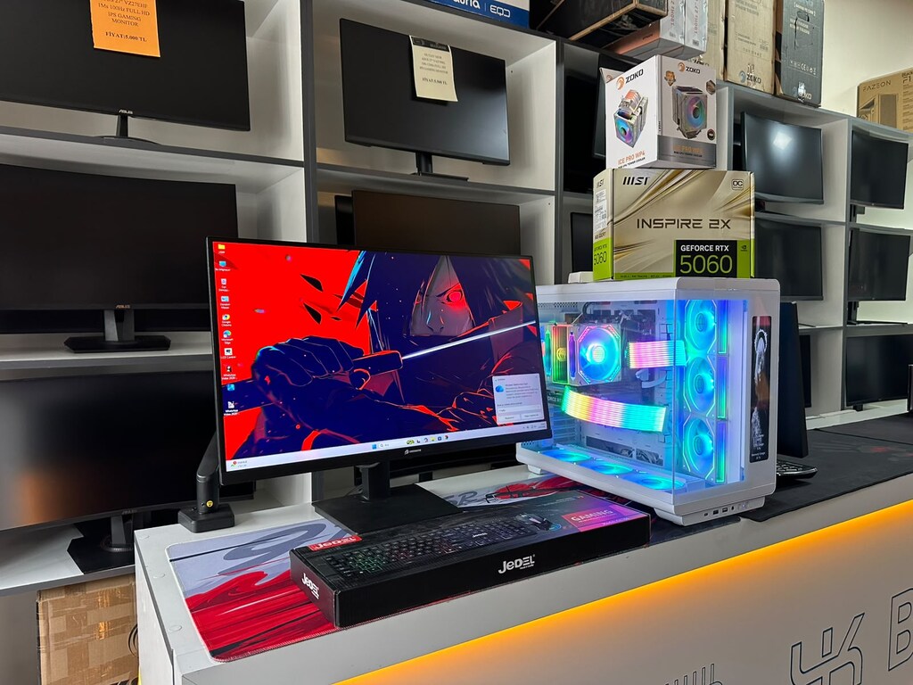 OYUN BİLGİSAYARI - RYZEN 7 7800X3D / 16GB DDR5 RAM / MSİ 5060 EK. KART - 4