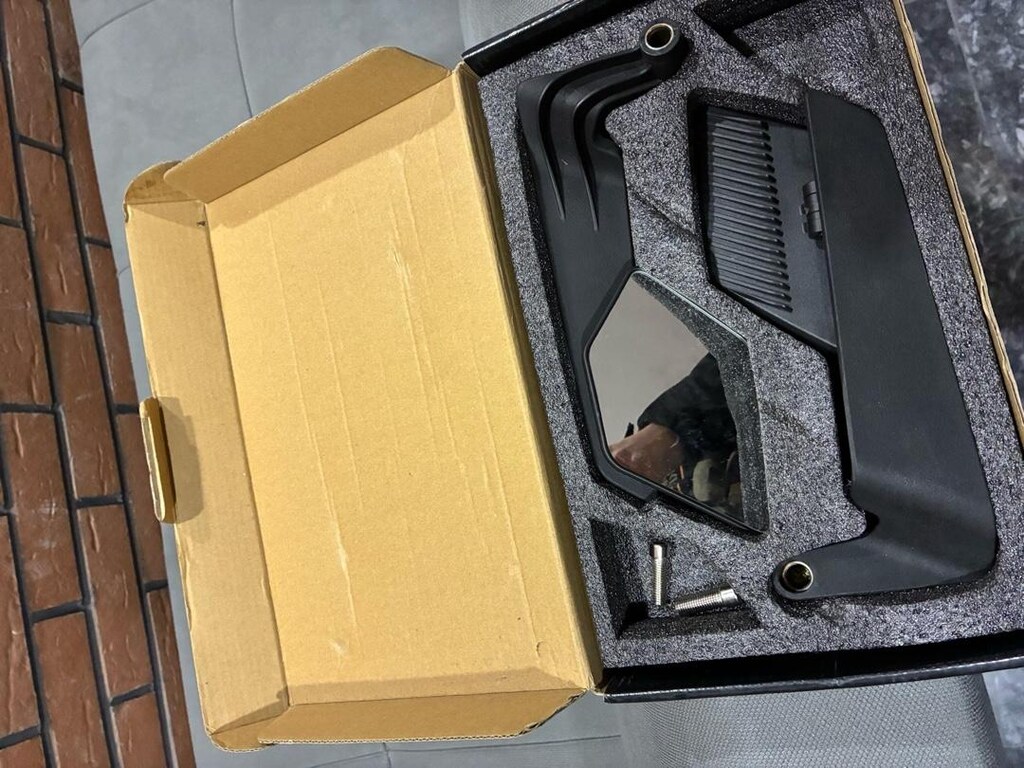 VOGS Siyah Kanat Aynası / Katlanır Motosiklet Aynası - Sıfır - 2