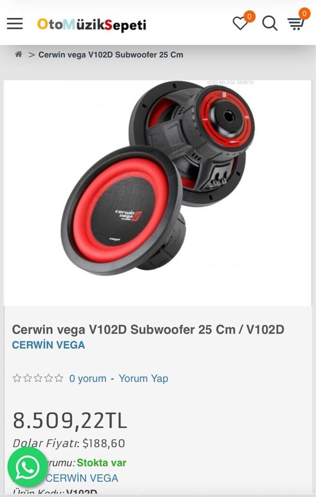 Cerwin vega mobile çift Bobin subwoofer - 4