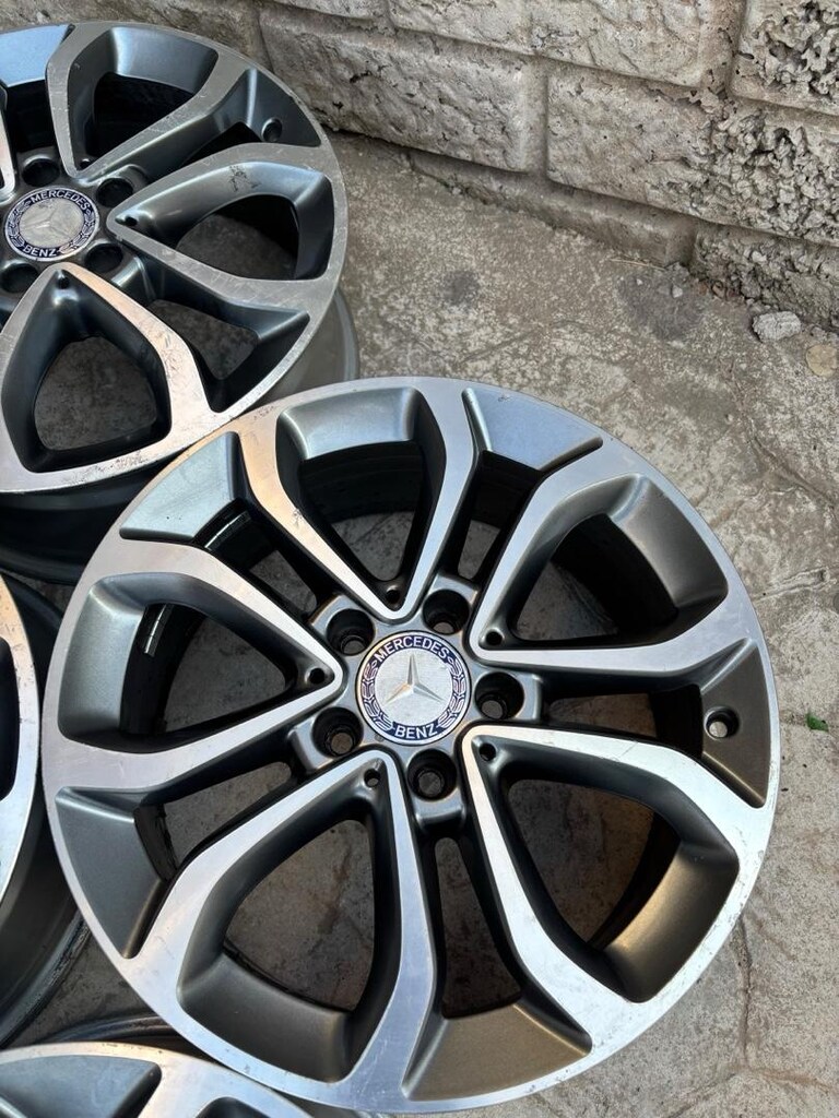 17 inç 5x112 orjinal Mercedes çelik jant takımı - 2