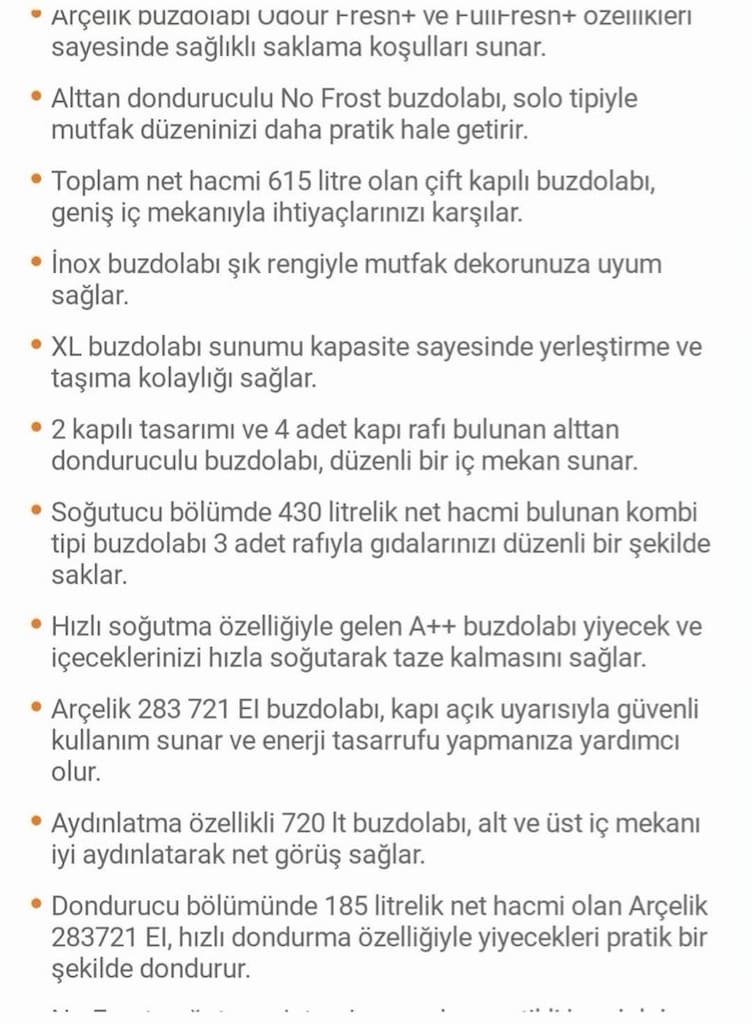 Sıfır kapalı kutu buzdolabı Arçelik 283721 el model Xxl hacimli - 4